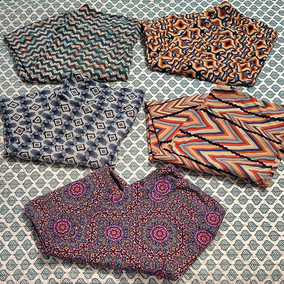 DONATING 9/17 Lularoe Tall And Curvy Leggings Bundle Of 5 - Picture 2 of 7